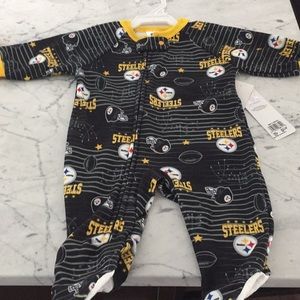 Steelers infant pajamas